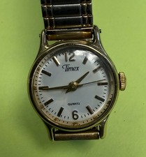 Vintage Timex Ladies Quartz Watch Two Tone St...
