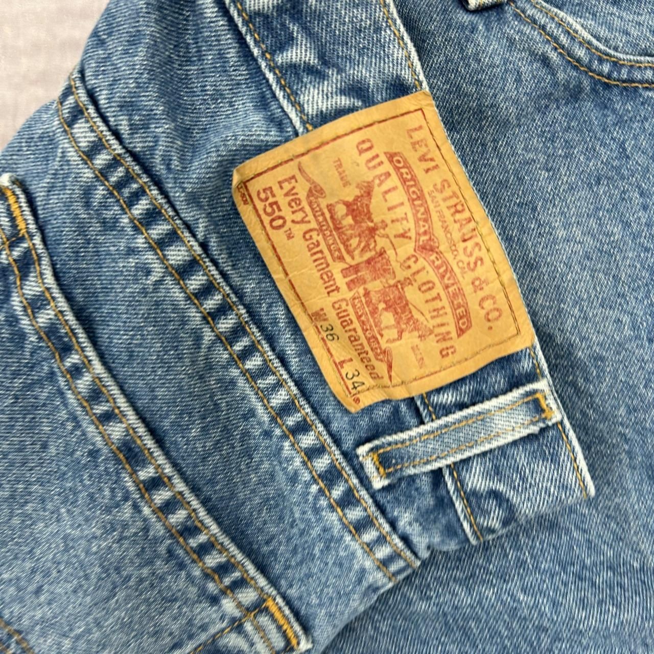 Levi's Shorts Levi 550 Cut Off Denim Shorts Men's 36 thumbnail 3