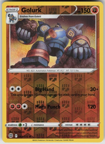 Golurk 083/172 Pokemon SWSH09: Brilliant Stars NM Rare