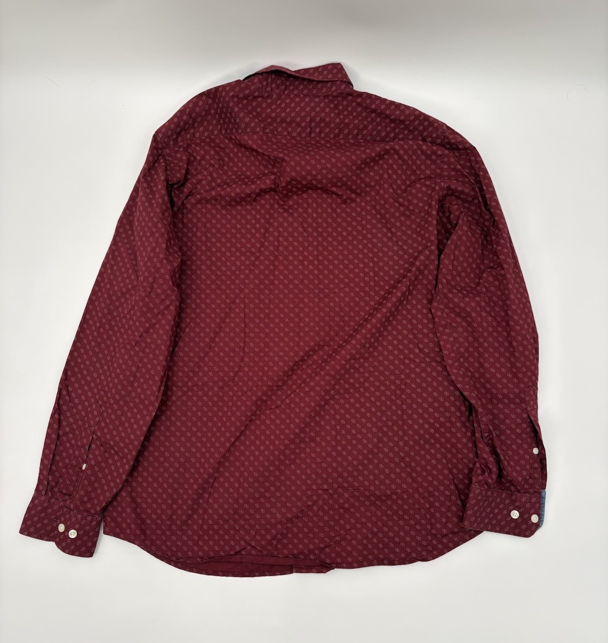 Banana Republic Red Patterned Button Down Standar… - image 2