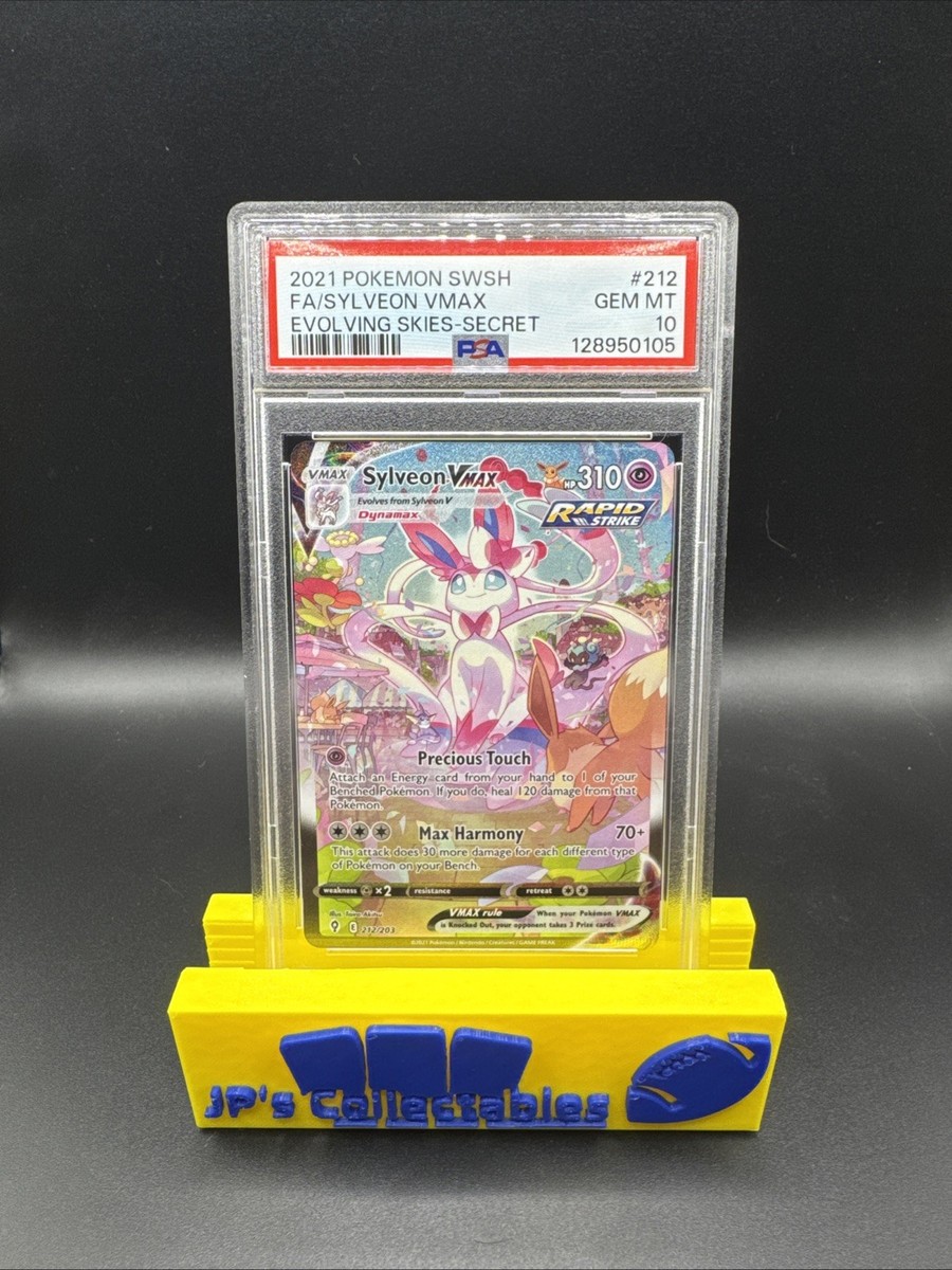 2021 POKEMON EVOLVING SKIES SECRET #212 FULL ART/SYLVEON VMAX PSA