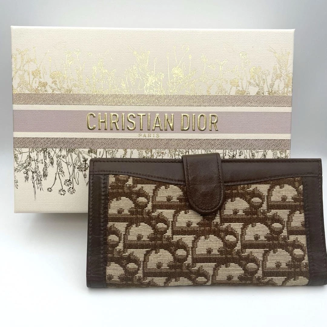 Authentique porte billets pour carnet Christian Dior avec boite bon état