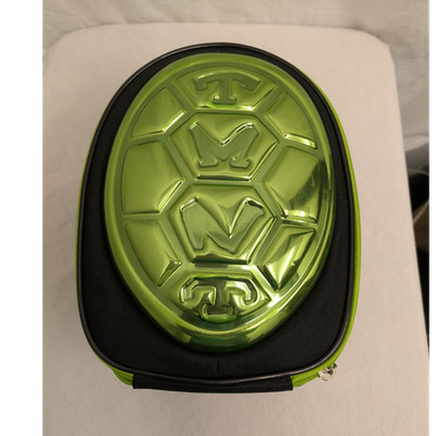 Nickelodeon TMNT Mutant Mayhem Lunch Box Green Black Zip Lid Handle