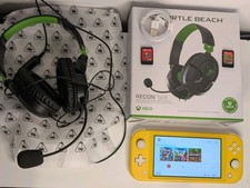Nintendo Switch Lite Yellow With Mario Odyssey, Minecraft, Headphones And Cable
