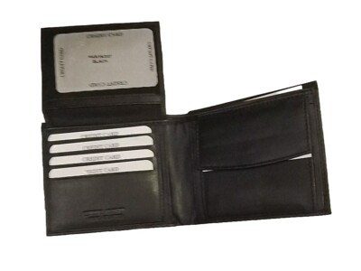 GENUINE LEATHER  MENS WALLET WITH COIN POCKET AMBANC BRAND ( 307 )