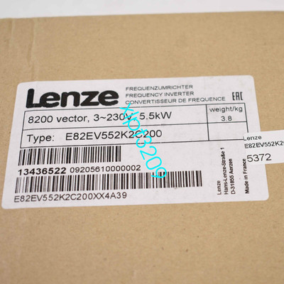E82EV552_2C200/ E82EV552K2C200 LENZE 8200 VECTOR  BRAND NEW