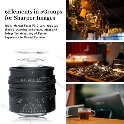 AstrHori 50mm F2.0 Full frame Lens for Leica Canon RF EF-M Nikon Z sony E Fuji - Picture 4 of 11