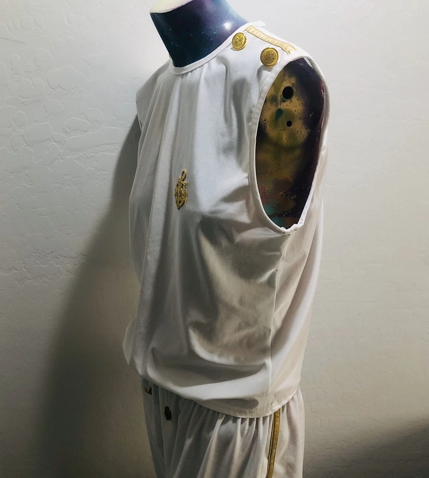 Camisa y Pantalones Marineros Unisex Adultos Náuticos Juegos con disfraces Festival Fiesta de Verano Foto 4 de 4