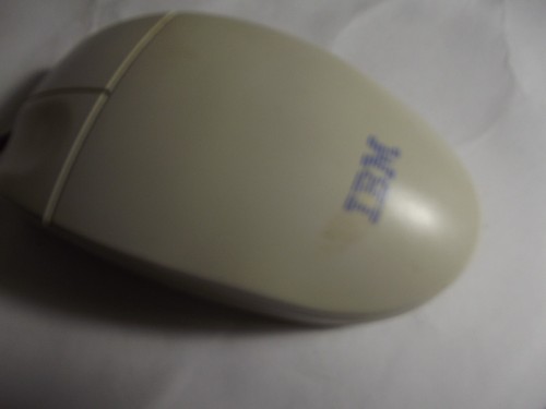IBM Ball Mouse vintage Model Number M-S34 OEM wire 2-button AS IS - Picture 7 of 8