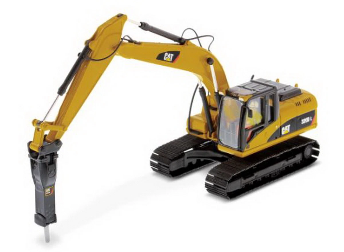 1/50 DM Caterpillar Cat 320D L Hydraulic Excavator with Hammer 