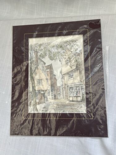 Vintage Alan Stuttle Print York City Streets