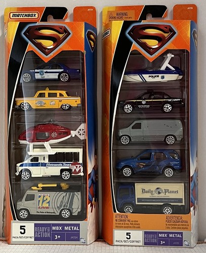 Mattel Matchbox Superman Returns Metropolis Vehicles Two 5 Packs 1:64 Cars MINT - Picture 16 of 23