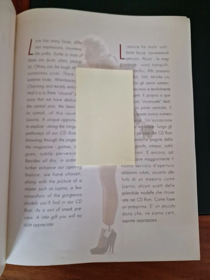 LUXURIA nr. 3 del 1995 bimestrale in Lingua Italiana e Inglese (indice in foto) - Immagine 3 di 4