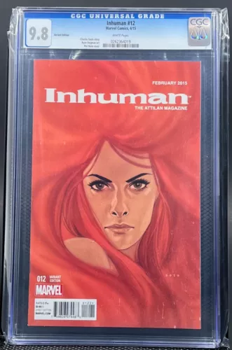 Inhuman #12 Phil Noto CGC 9.8 Medusa 2015 Rare Variant
