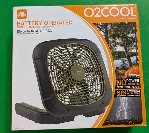 O2 Cool Fan 10 Inch O2COOL 10 inch Battery or Electric Portable Fan- Camping, Desktop Fans ...
