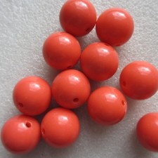 15pcs x 20mm Large Pastel Coloured Round Beads Many Colours