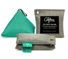 California Home Air Purifying Bag (4/Set:  400g/200g & 2x50g) Bamboo Charcoal