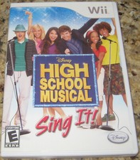 High School Musical: Sing It Nintendo Wii, 2007 . Complete Tested