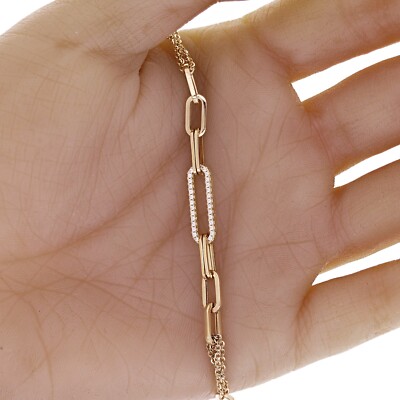 Bracciale A Catena Rolo In Oro Giallo 14 Carati - Oro Vero - Design Italiano - Lunghezza 7,9 Pollici - Italia - Foto 10