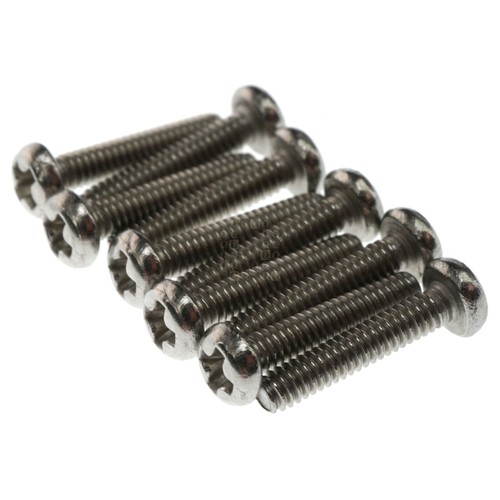 M2-0.40 x 10mm Pan Head Screw, 304 Stainless Steel, 10-Pack - Picture 6 of 16