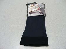 BURLINGTON - Dark Navy Blue - Vintage Made in USA - One Size Trouser Socks 