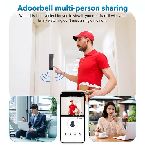 Smart WiFi Wireless Video Doorbell Phone Security Camera Door Bell Ring Intercom - Picture 4 of 19