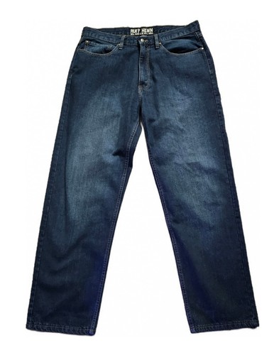 Ruff Hewn Jeans Y2k Herren 36x32 blau gerade adrett Western Grunge Cowboy Neu ohne Etikett
