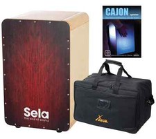 Fantastisches Sela Cajon SE 042 CaSela Red Dragon SET mit Tasche und Schule.