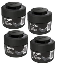 AXE Black Car Air Freshener Gel Can - Odor Eliminator for Strong Odor, 4 Packs