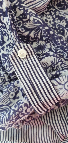 Happy Few, Shirt, Tunic, Button, Size Small, 38" Chest, Blue, White Cotton, BNWT - Picture 12 of 12