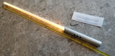 Color Changing RGB Lightsaber The Raver Brushed Aluminum Hilt 7 Colors in 1