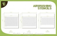 Bandua Airbrush Stencil Stencils - Hexagon Pattern Mint on sale Bandua Airbrush Stencil Stencils - Hexagon Pattern Mint on sale