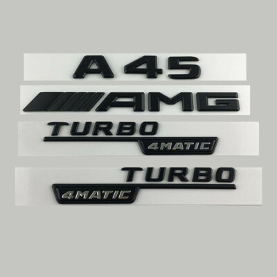 Für Mercedes Benz A45 AMG TURBO 4MATIC Kotflügel Embleme Abzeichen Badge Auto