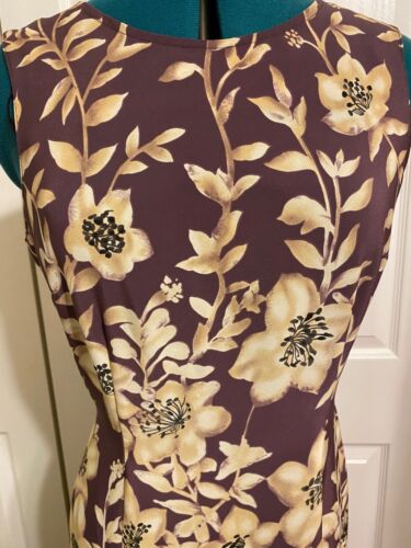 Norton Mcnaughton Women's Maxi Dress Purple Beige Long Skirt - Picture 2 of 3