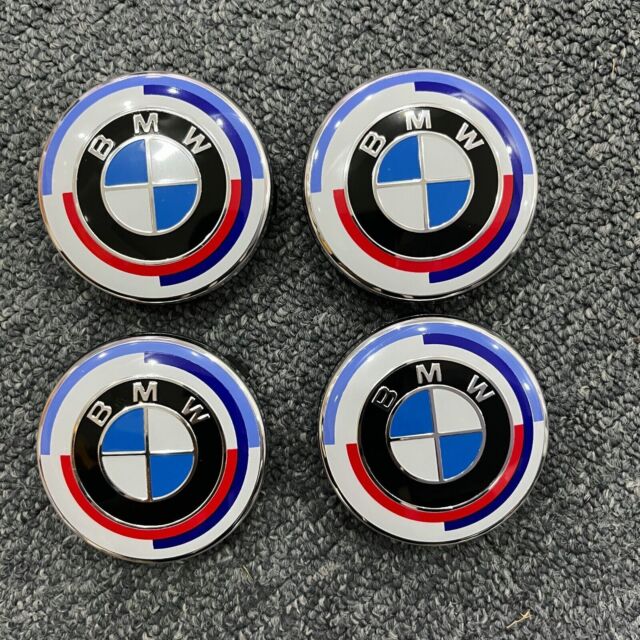 4PCS 68MM Wheel Center Hub Caps Cover 50th Anniversary For BMW Series 4PCS 68MM Wheel Center Hub Caps Cover 50th Anniversary For BMW Series