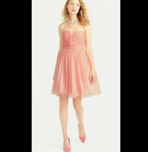 J. Crew TARYN LONG DRESS IN SILK CHIFFON Sz 4 6 NWOT Navy $456.25  