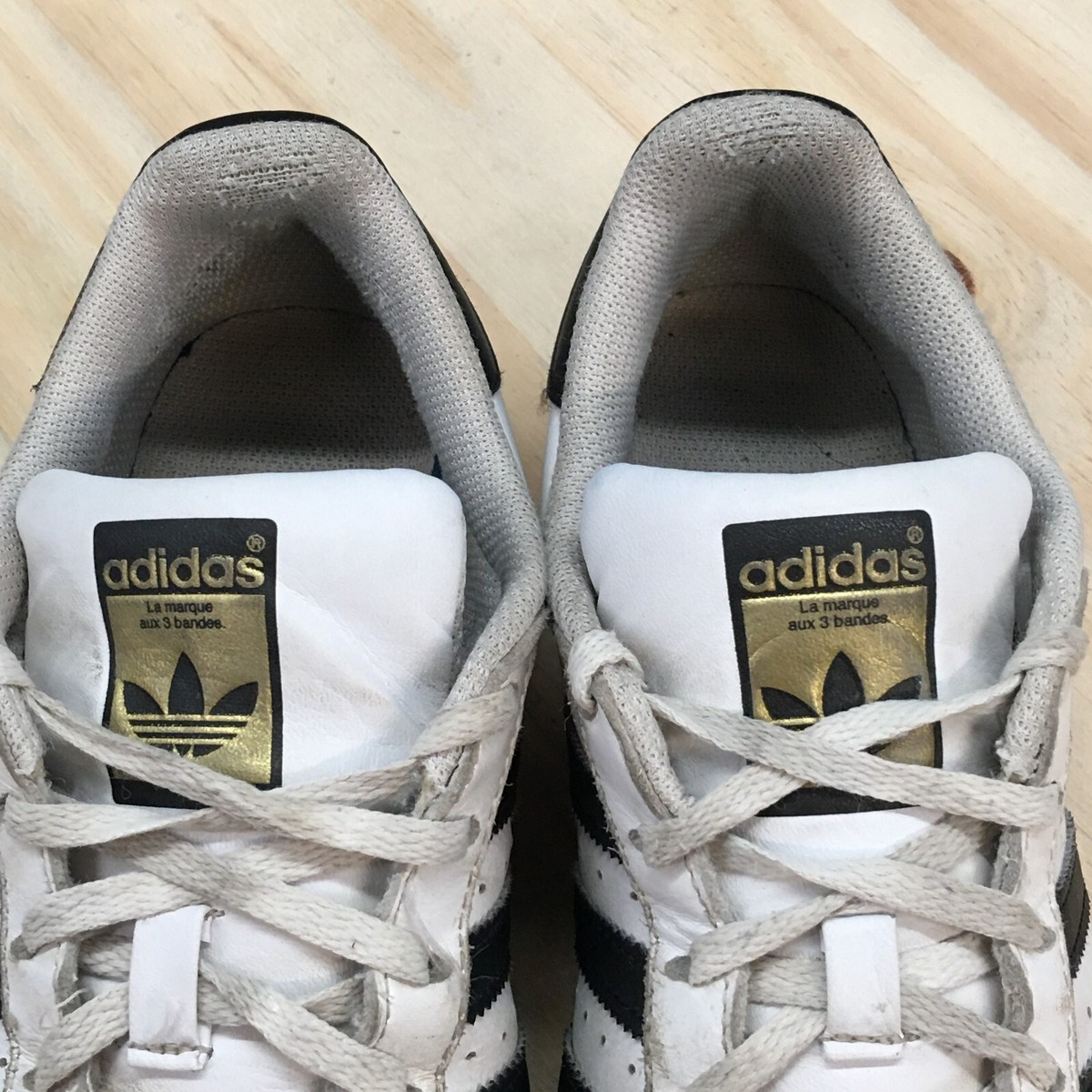 Adidas Shoes Womens 6 Superstar Sneakers Cloud White Black