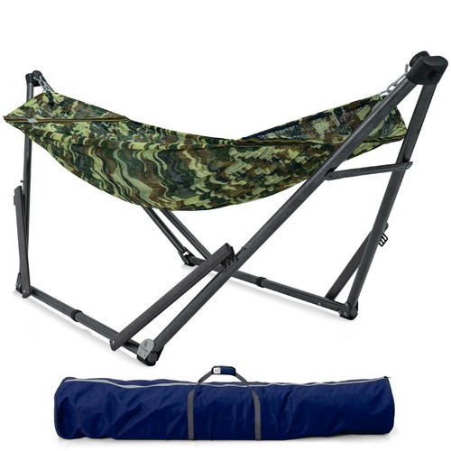 Tranquillo Adjustable Hammock Stand Collapsible Camping Hammock and Stand 550 lb - Picture 18 of 39