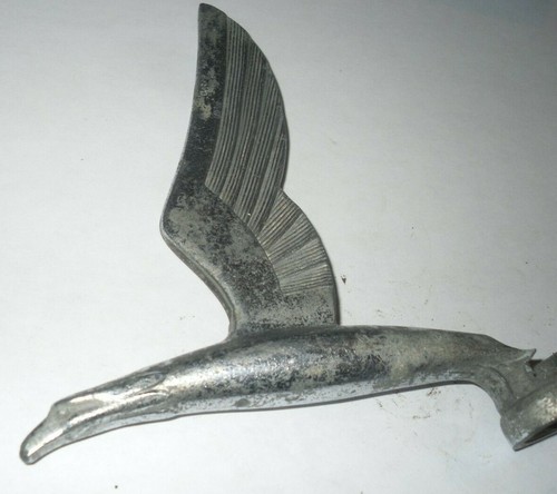 Radiator / Hood Ornament Bird Wings CRACKED / BROKEN AS-IS AS PICTURED RARE? - Picture 4 of 7