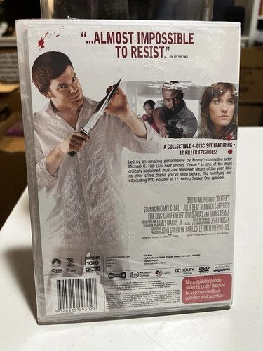 DEXTER (THE FIRST SEASON) - USED REGION 4 DVD (4 DISC BOX SET) - Picture 2 of 2