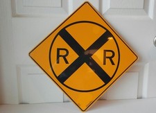 Crosswalks RAILROAD CROSSING Aluminum SIGN - Made in USA