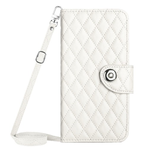 Crossbody Wallet Grid Leather Phone Case For iPhone 15 14 13 12 11 Pro Max X 7 8 - 第 12/14 張圖片