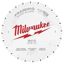 Milwaukee 48-40-0620 Carbide Tooth Framing Saw Blade 6-1/2" x 24 Teeth