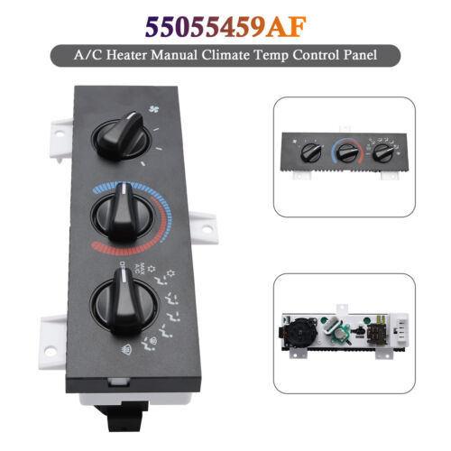 A/C Heater Manual Climate Temp Control Panel 55055459AF for Dodge Ram Van 98-03