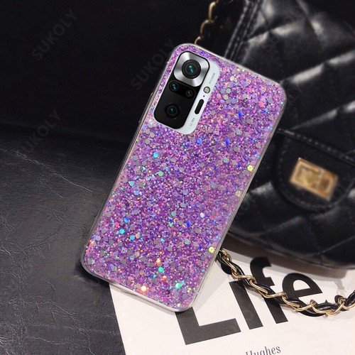 Glitter Case For Xiaomi Redmi Note 11 10 9 8 Pro Shockproof Soft Silicone Cover - Picture 12 of 14