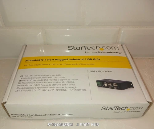 STARTECH ST4200USBM 4-Port USB 2.0 Hub = New In Box