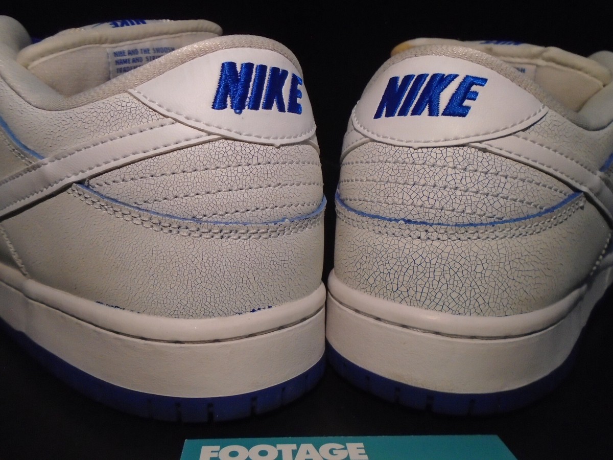 NIKE DUNK LOW PRO PREMIUM SB CRACKED LEATHER WHITE GAME