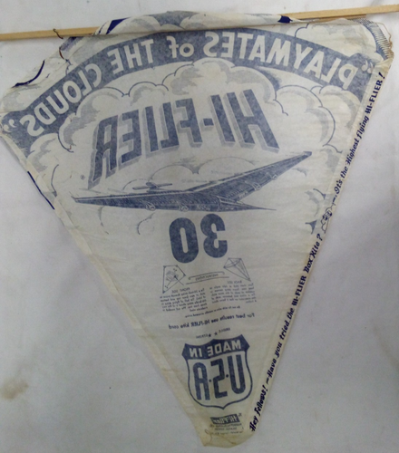VTG HI-FLIER PAPER KITE PLAYMATES OF THE CLOUDS UNUSED JET AIRPLANE - Picture 3 of 4