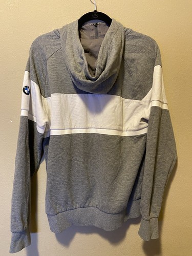BMW Motorsport X Puma Full Zip Sweatshirt Hoodie Jacket Logo Men’s Size Medium - Picture 8 of 9