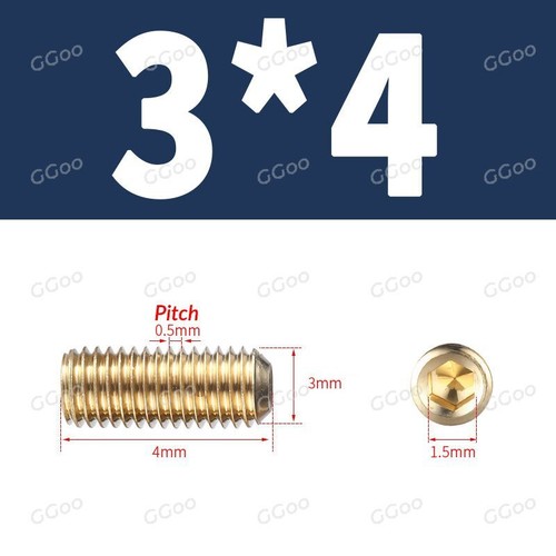 M2 M3 M5 M6 M8 M10 M12 BRASS GRUB SCREWS CUP POINT HEX SOCKET SET SCREW DIN 916 - Picture 24 of 85